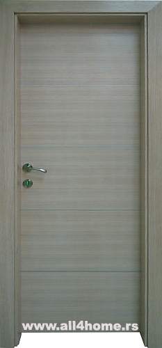 Sobna vrata <br> beljeni hrast sa alu lajsnama